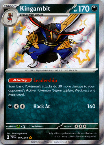 Kingambit [187/091] - (Paldean Fates) Holofoil