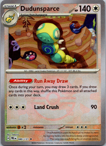 Dudunsparce (Poke Ball Pattern) [080/131] - (Prismatic Evolutions) Holofoil