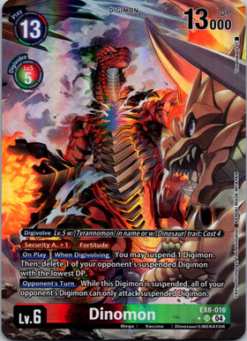 Dinomon (Alternate Art) [EX8-016-SR] [Chain of Liberation] Foil