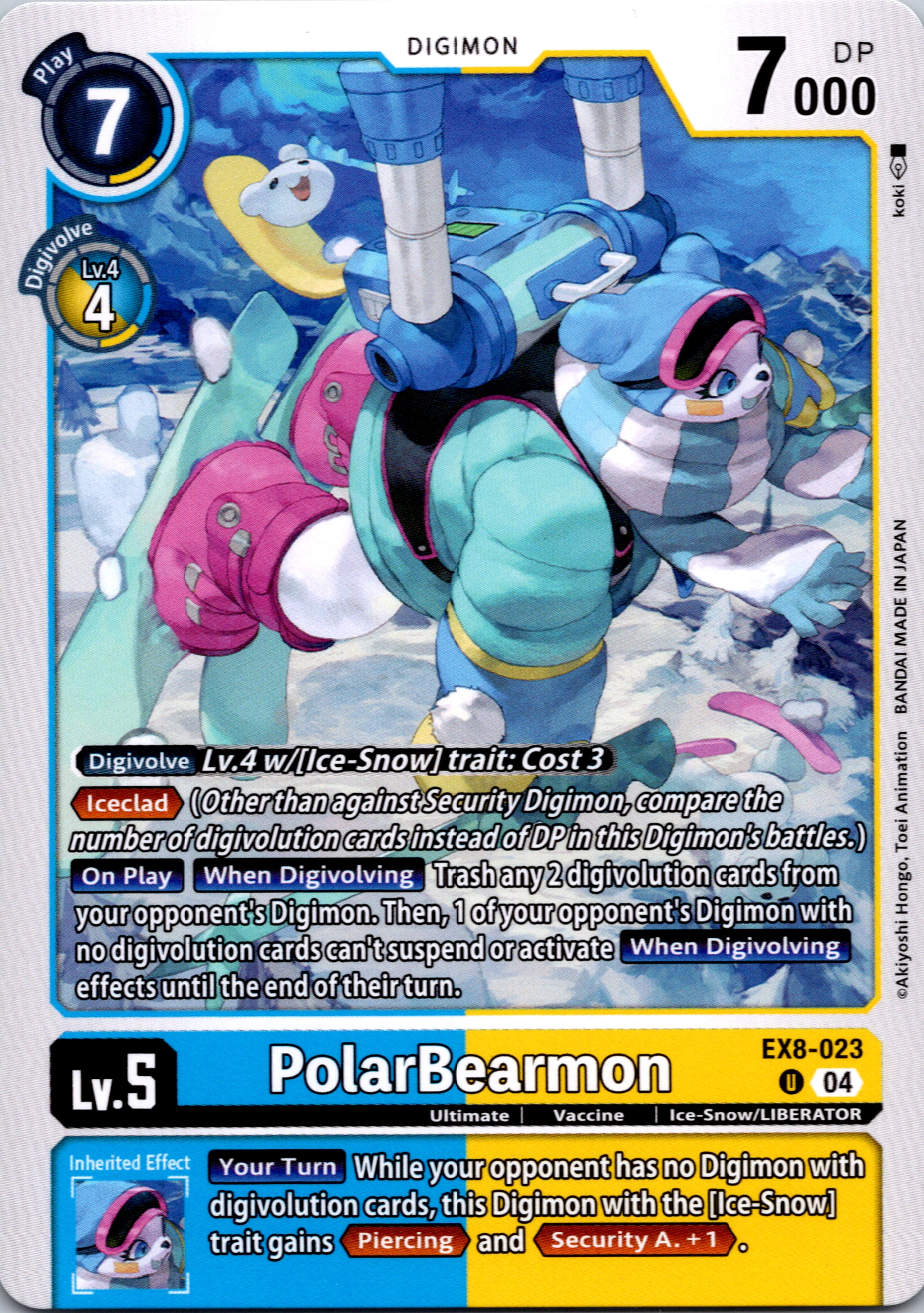 PolarBearmon [EX8-023-U] [Chain of Liberation] Normal