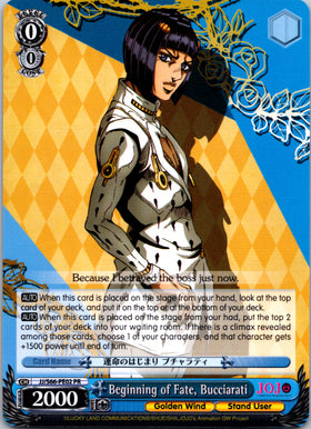 Beginning of Fate, Bucciarati (JJ/S66-PE02 PR) (Promo) [JoJo's Bizarre Adventure: Golden Wind]