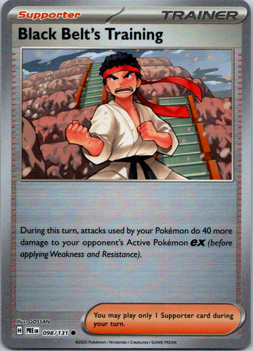 Black Belt's Training [098/131] - (Poke Ball Pattern) - (Prismatic Evolutions) Holofoil