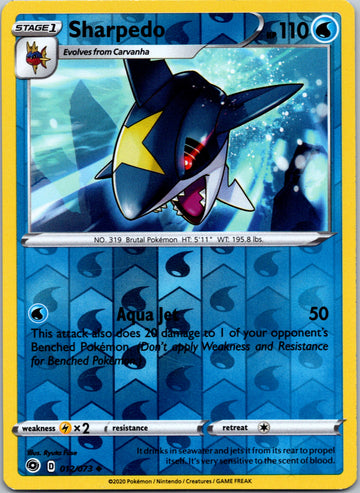 Sharpedo [012/073] [Champion's Path] Reverse Holofoil