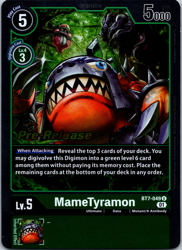 MameTyramon [BT7-049] [Next Adventure Pre-Release Cards] Foil