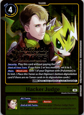 Hacker Judge (Judge Pack 6) [BT16-086 R] [Beginning Observer] Foil