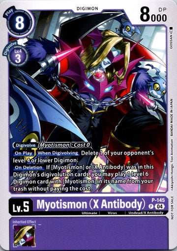 Myotismon (X Antibody) - P-145 (Store Tournament 2024 Jul. - Sep. Participation Pack) [P-145 P] [Digimon Promotion Cards]