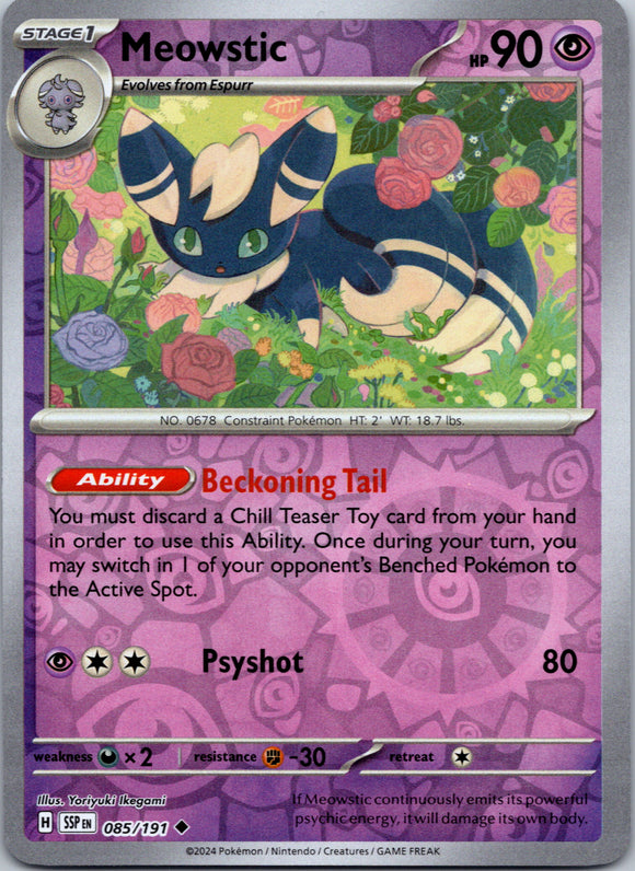 Meowstic [085/191] - (Surging Sparks) Reverse Holofoil