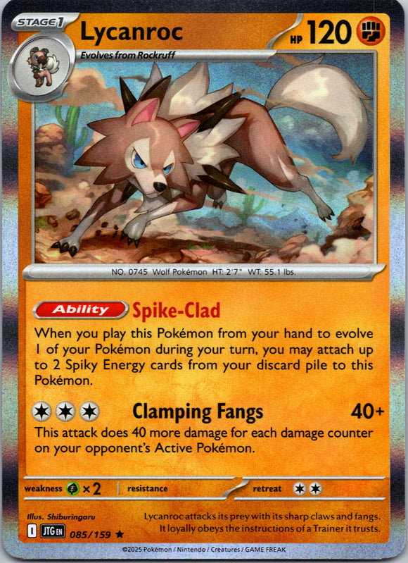 Lycanroc [085/159] [Journey Together] Holofoil
