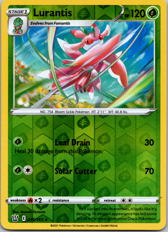 Lurantis [015/163] [Battle Styles] Reverse Holofoil