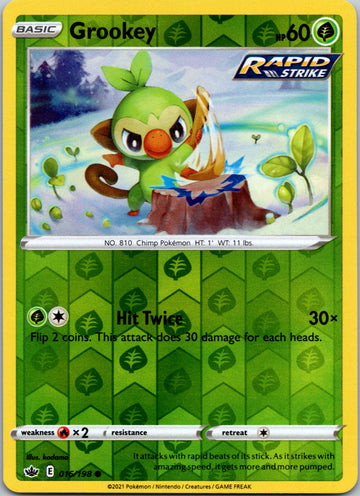 Grookey [016/198] [Chilling Reign] Reverse Holofoil