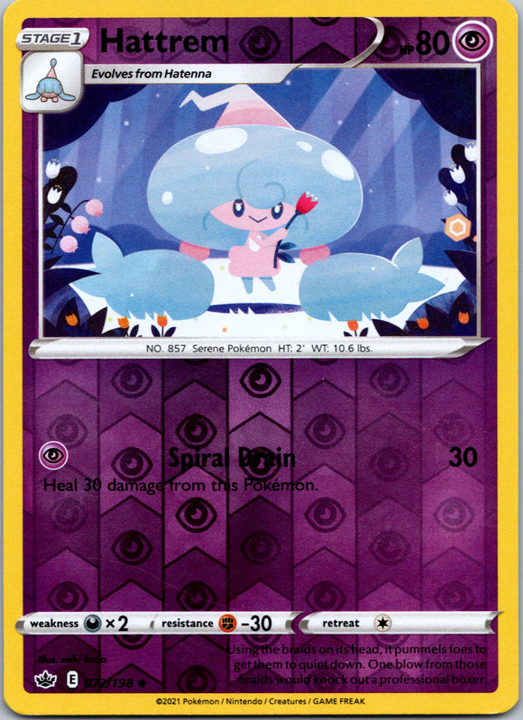 Hattrem [072/198] [Chilling Reign] Reverse Holofoil