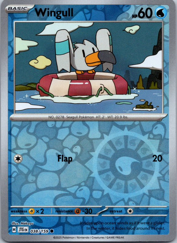 Wingull [038/159] [Journey Together] Reverse Holofoil