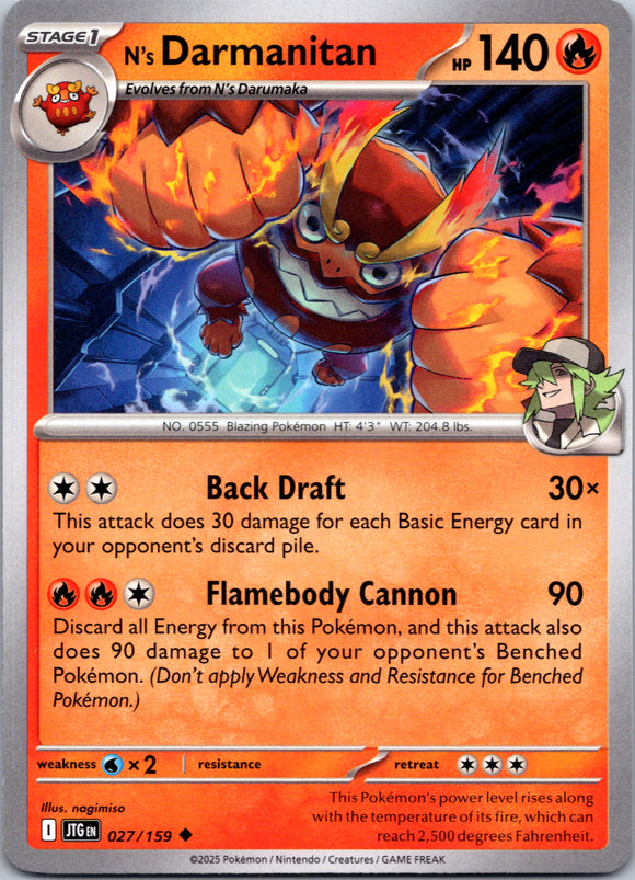 N's Darmanitan [027/159] [Journey Together]
