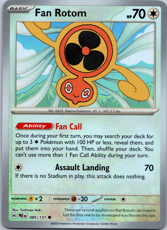 Fan Rotom (Master Ball Pattern) [085/131] - (Prismatic Evolutions) Holofoil