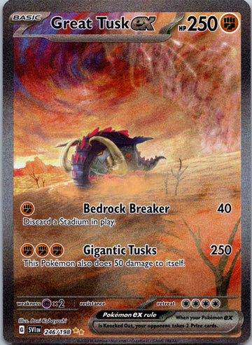 Great Tusk ex - 246/198 [246] - (SV01 Scarlet & Violet Base Set) Holofoil