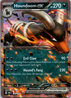 Houndoom ex (134/197) [Scarlet & Violet: Obsidian Flames]