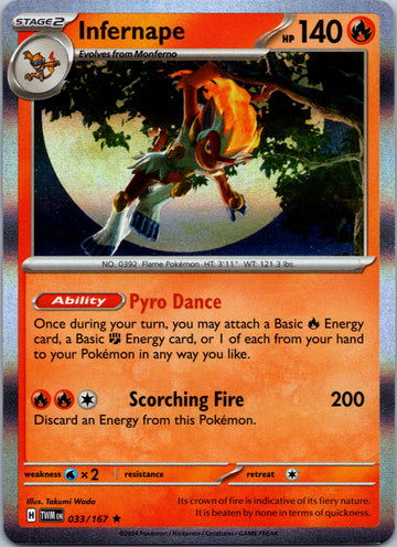 Infernape [033/167] - (Twilight Masquerade) Holofoil