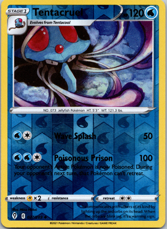 Tentacruel [027/203] [Evolving Skies] Reverse Holofoil
