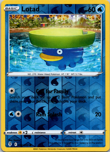 Lotad [032/203] [Evolving Skies] Reverse Holofoil