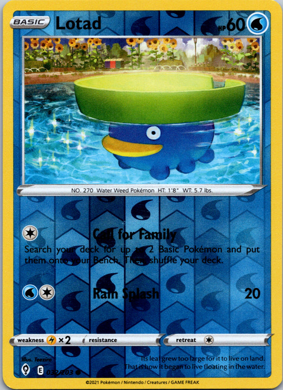 Lotad [032/203] [Evolving Skies] Reverse Holofoil