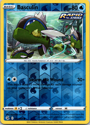 Basculin [070/264] [Fusion Strike] Reverse Holofoil