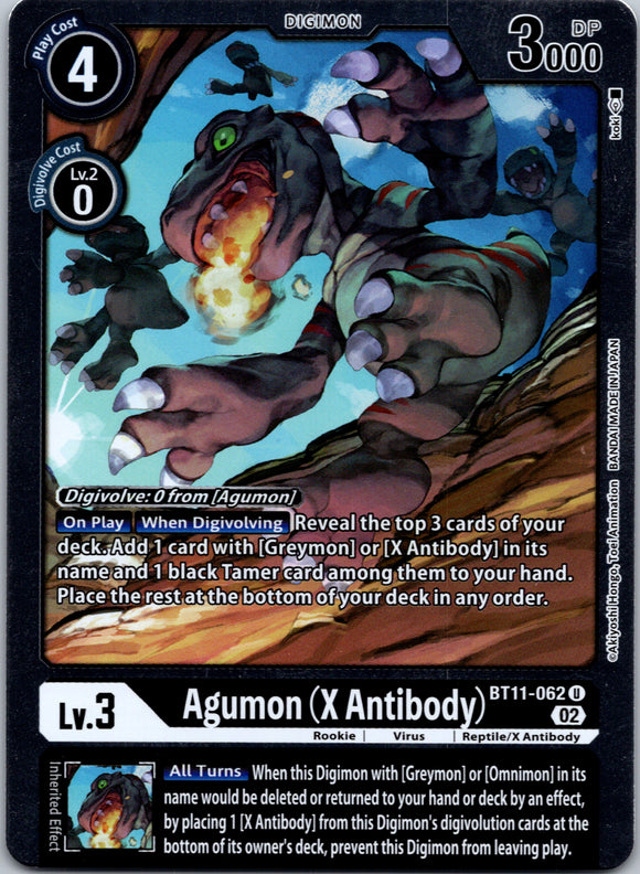 Agumon (X Antibody) [BT11-062] [Dimensional Phase] Foil