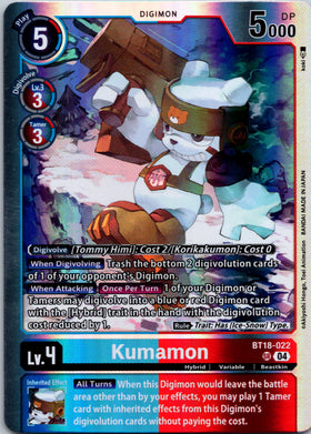 Kumamon [BT18-022-SR] [Release Special Booster 2.0] Foil