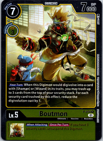 Boutmon [P-074] [Digimon Promotion Cards] Foil
