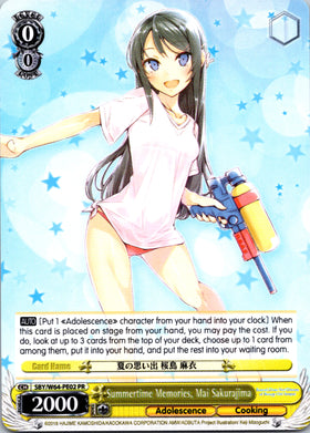 Summertime Memories, Mai Sakurajima (SBY/W64-PE02 PR) (Promo) [Rascal Does Not Dream of Bunny Girl Senpai]