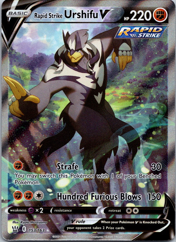 Rapid Strike Urshifu V (Alternate Full Art)  [153/163] [SWSH05: Battle Styles]