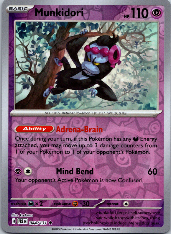 Munkidori [044/131] - (Prismatic Evolutions) Reverse Holofoil