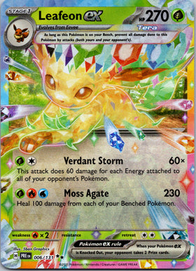 Leafeon ex [006/131] - (Prismatic Evolutions) Holofoil