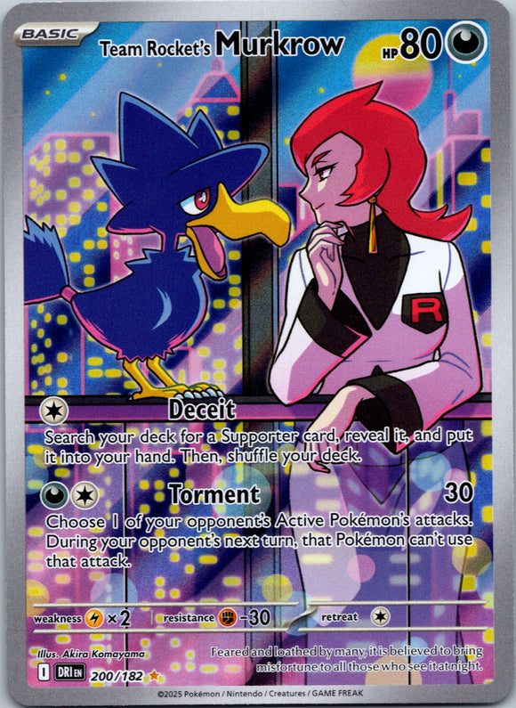 Team Rocket's Murkrow - 200/182 [200/182] [Destined Rivals] Holofoil