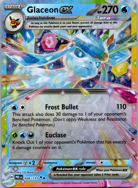 Glaceon ex [026/131] - (Prismatic Evolutions) Holofoil