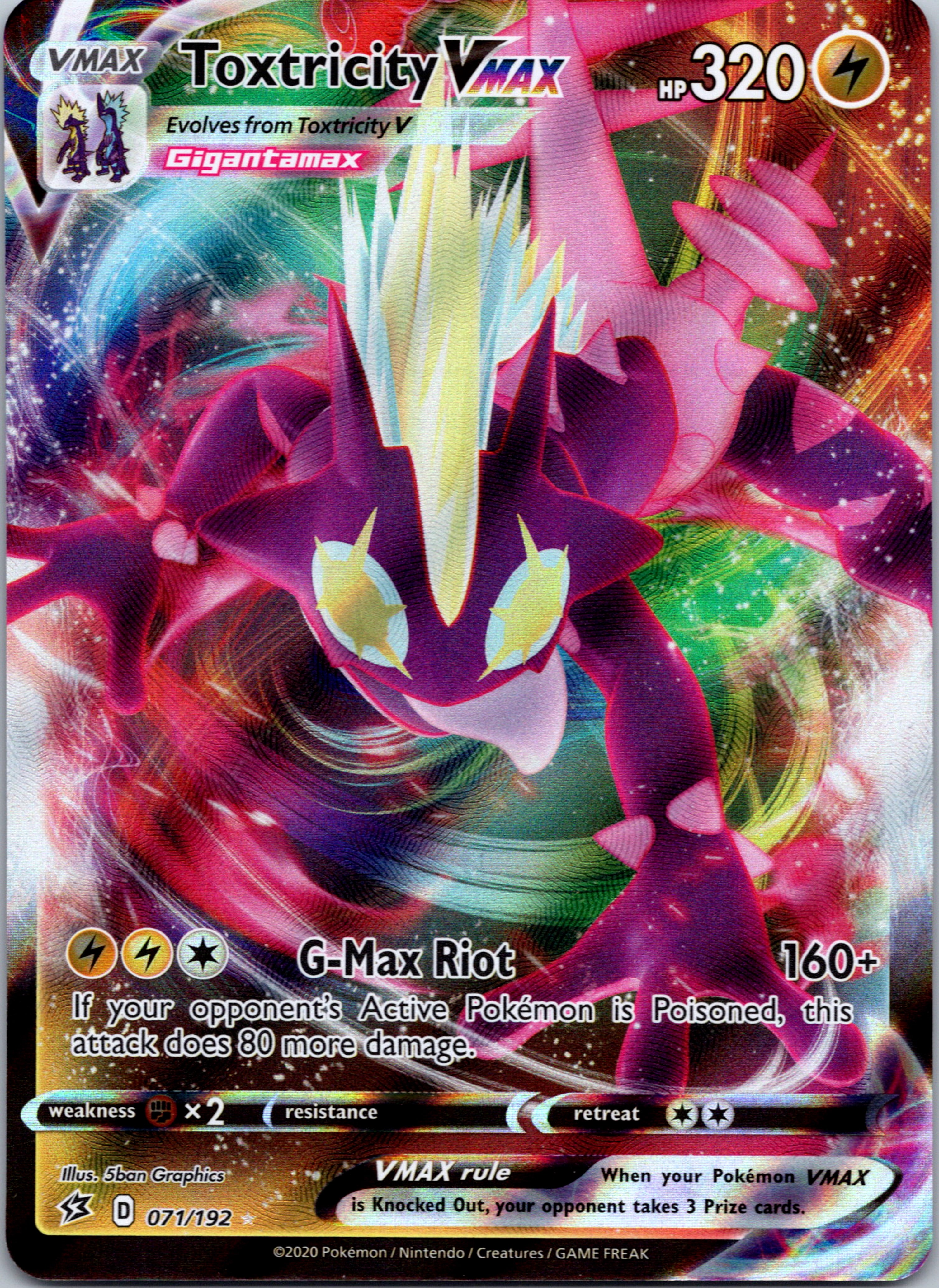 Toxtricity VMAX (071/192) [Sword & Shield: Rebel Clash]