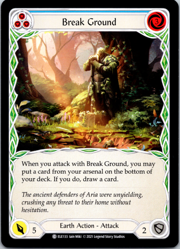 Break Ground (Blue) [ELE133] 1st Edition Normal