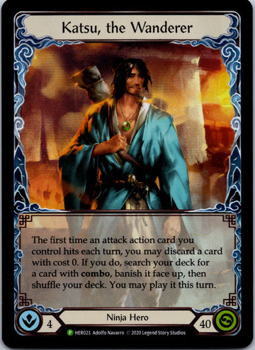 Katsu, the Wanderer (Rainbow) [HER023] [Flesh and Blood: Promo Cards] 1st Edition Rainbow Foil