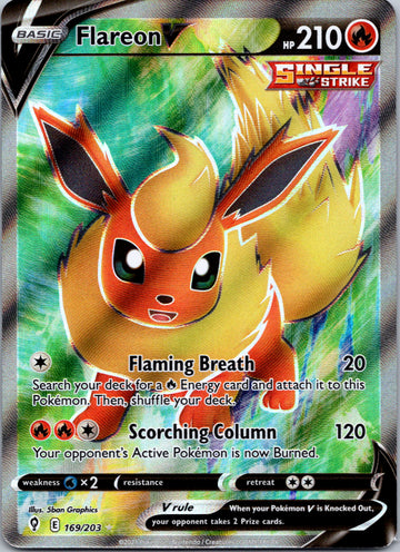 Flareon V (169/203) [Sword & Shield: Evolving Skies]