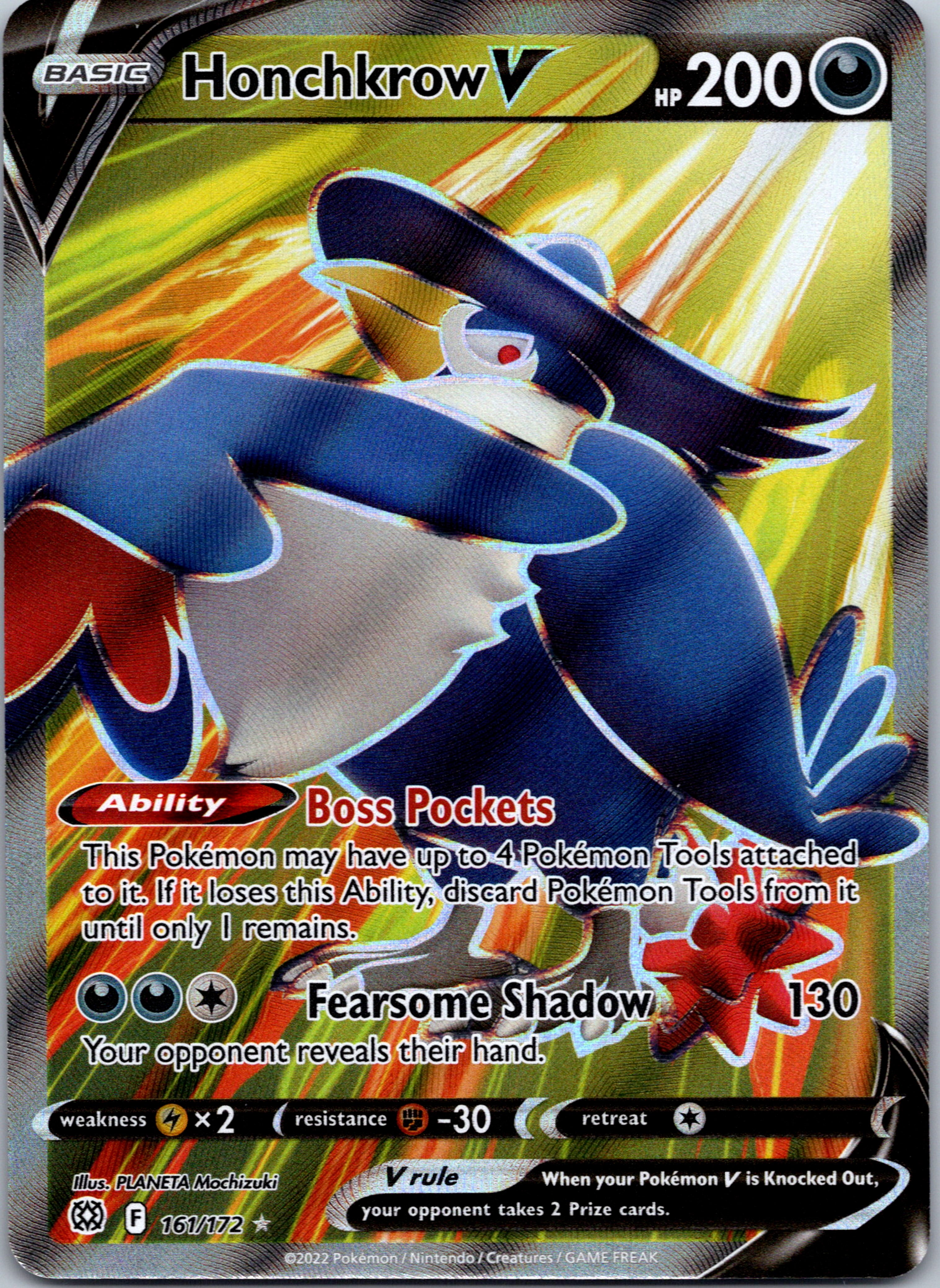 Honchkrow V (161/172) [Sword & Shield: Brilliant Stars]