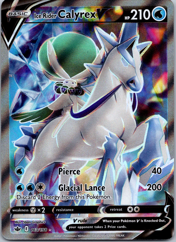 Ice Rider Calyrex V  (163/198) [Sword & Shield: Chilling Reign]