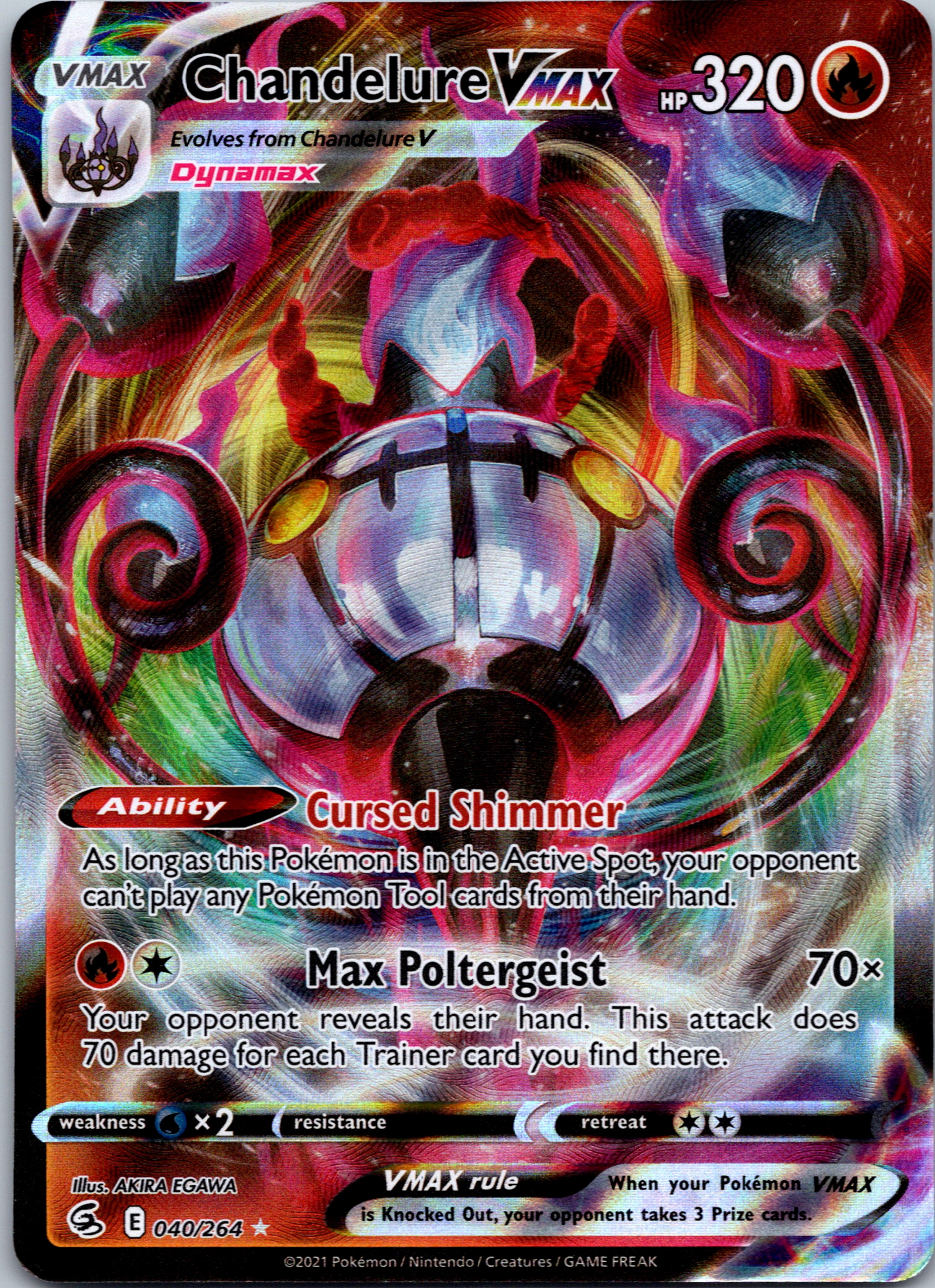 Chandelure VMAX (040/264) [Sword & Shield: Fusion Strike]