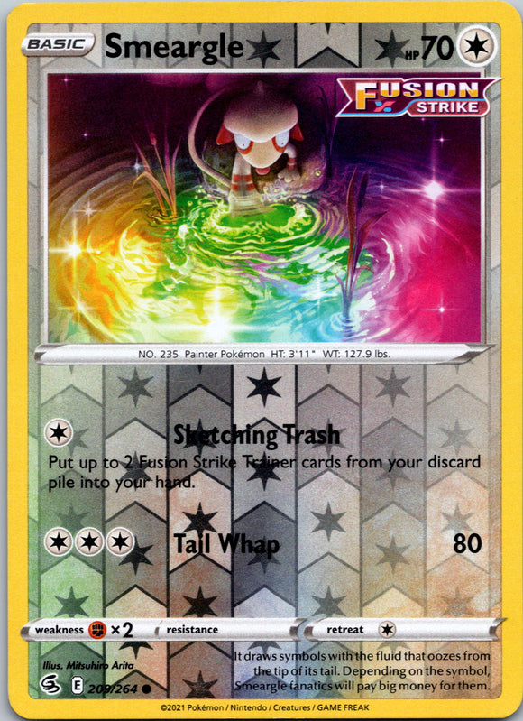 Smeargle [209/264] [Fusion Strike] Reverse Holofoil