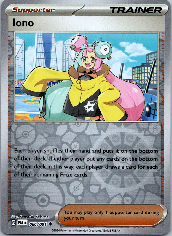 Iono [080/091] - (Paldean Fates) Reverse Holofoil