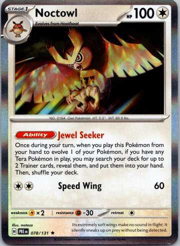 Noctowl [078/131] [Prismatic Evolutions] Holofoil