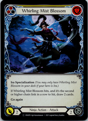 Whirling Mist Blossom (Rainbow Foil) [CRU074-RF] Unlimited Rainbow Foil