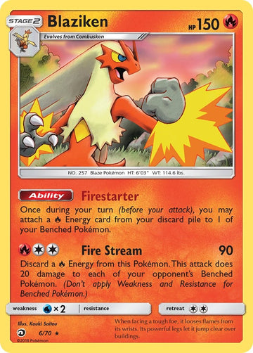 Blaziken [6/70] [Dragon Majesty] Reverse Holofoil