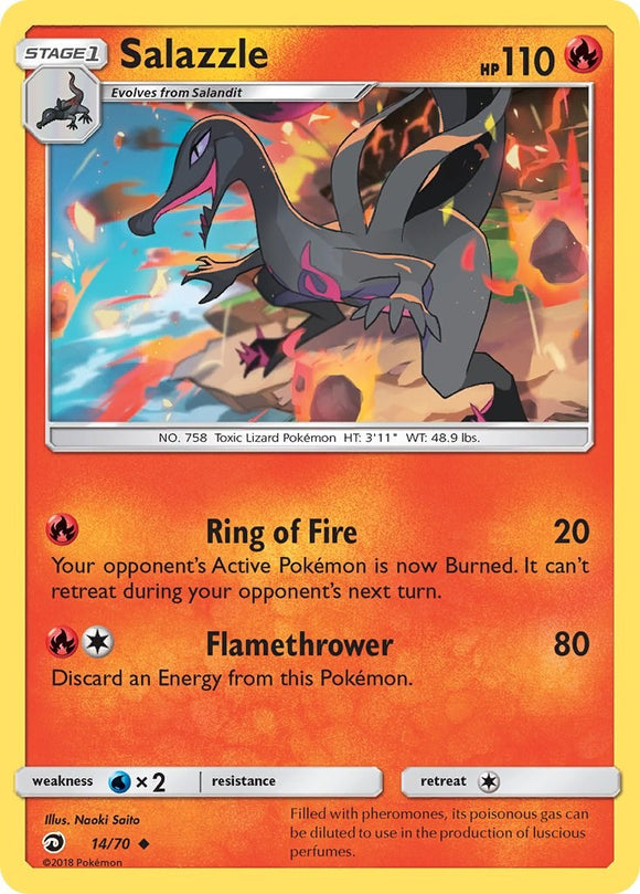 Salazzle [14/70] [Dragon Majesty] Reverse Holofoil