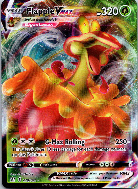 Flapple VMAX (019/163) [Sword & Shield: Battle Styles]