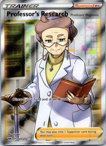 Professor's Research (Full Art) (201/202) [SWSH01: Sword & Shield Base Set]