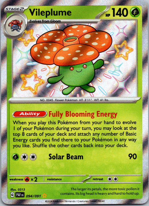 Vileplume [094/091] - (Paldean Fates) Holofoil